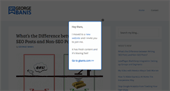 Desktop Screenshot of georgebanis.com