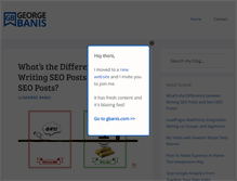Tablet Screenshot of georgebanis.com